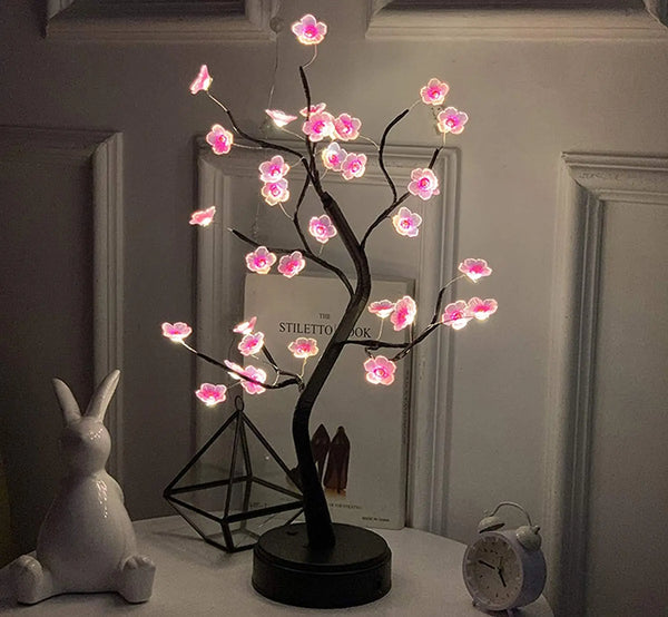 Bonsai Cherry Desk Tree Lamp