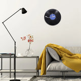 Vinyl Record Wall Clock (Blue)