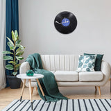 Vinyl Record Wall Clock (Blue)