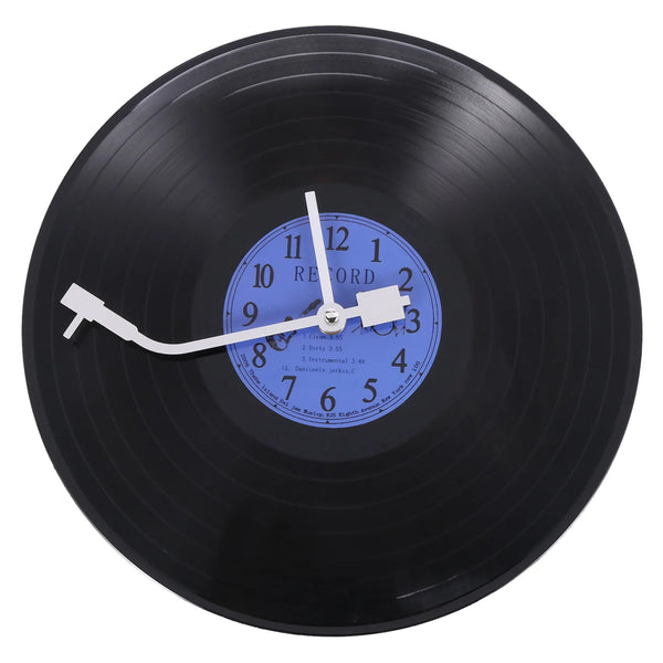 Vinyl Record Wall Clock (Blue)